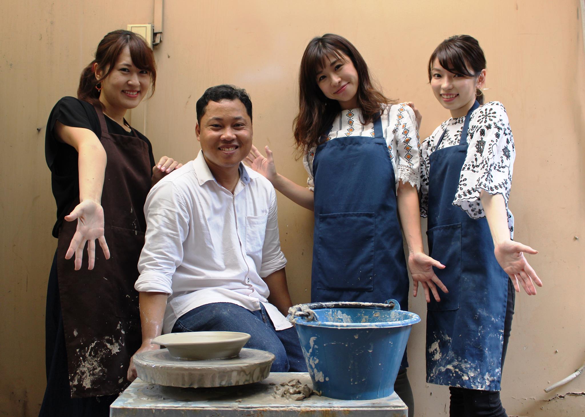 人気の「コンポンチュナン焼」陶芸体験教室が移転！8月末まで1回体験コースが15ドル!